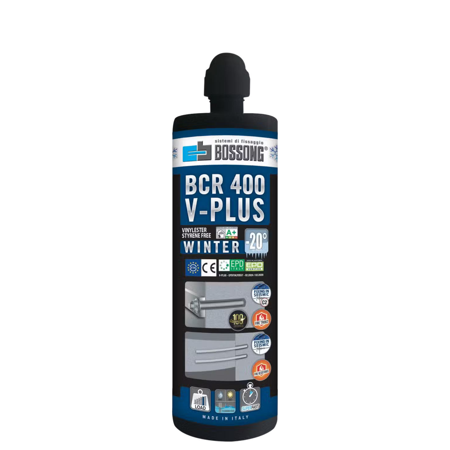 Chemical anchor glue Bossong V-PLUS CE & ETA cert. Vinylester
