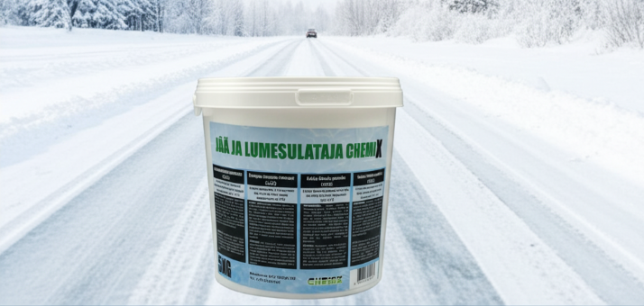Jääsulatusgraanulid "Chemix" (Kaltsiumkloriid, CaCl2) - CHEMIX